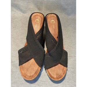 C Est. 1946 Black Platform Open Toe Sandals Size 9